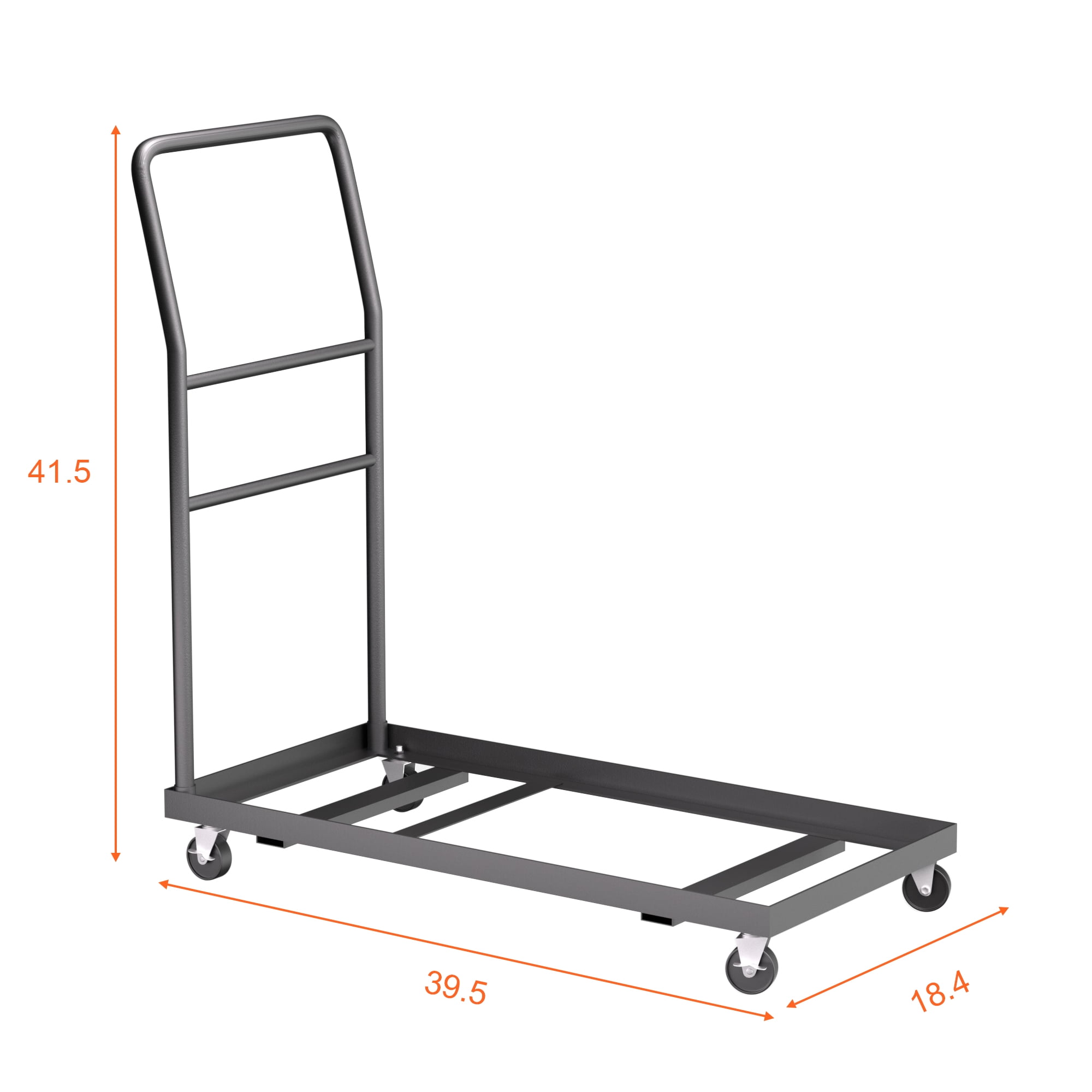 Heavy-Duty Folding Chair Cart with Wheels, 300 lb Capacity, Foldable Steel Hand Truck for 25 Chairs, Ideal for Weddings, Events, and Home Storage