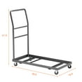 thumbnail image 2 of Heavy-Duty Folding Chair Cart with 1000LB Capacity, 39.5"x18.4"x41.5", Foldable Steel Hand Truck for Warehouse/Home Use, 2 of 7