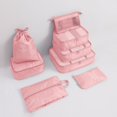 thumbnail image 1 of Bolsa de almacenamiento de ocho piezas de tela Oxford de sarga para viajes Bolsa de clasificación de ropa de viaje, 1 of 4