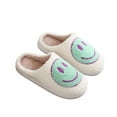 thumbnail image 5 of ZELAND Halloween Pumpkin Ghost Warm Winter Cotton Slippers for Men and Women - Couple's Thick Sole Anti-Slip Indoor House Shoes, 5 of 5