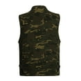 thumbnail image 4 of IROINNID Men's V-Neck Sleeveless Camoflage Casual Outdoor Vest Jacket Lightweight Vest With Pockets, 4 of 9
