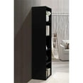thumbnail image 3 of Pemberly Row Five Shelf Multi-Purpose Wooden Bookcase in Black Finish, 3 of 5