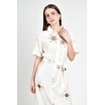 thumbnail image 5 of Vestido camisero bordado Roman Fashion /Juvenil, 01553 (Bco /Negro) blanco CH, 5 of 5