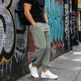 thumbnail image 5 of LIaqionyy Joggers Pants for Mens Elastic Waist Lightweight Hiking Pants Streetwear Workout Trousers with Pockets, 5 of 8