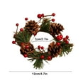 thumbnail image 2 of YIMWNYI Christmas Wreath Gift, Candelabra Ornaments, Candlelight Dinner Decorations, Festive Centerpiece for Holiday Parties, Christmas Eve Table Decor, Pinecones and Berries Arrangement, 2 of 6