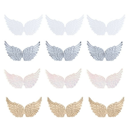 

Tinksky 12PCS Assorted Color Mini Wing Creative DIY Decor Angel Wing Gift DIY Costume Backpack Accessary Crafts Decorative Props