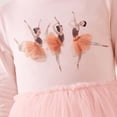 thumbnail image 6 of Bovxnpu Summer Girls Dresses, Girls Long Sleeve Round Neck Cotton Graphic Tulle Princess Casual Kids Dress Fall Winter Girls A-Line Sundress, 6 of 8