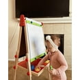 thumbnail image 4 of Caballete de Arte para niños, con Pizarra y Pizarra Blanca, Doble Cara, Incluye Rollo de Papel, Pintura, Imanes y Bandeja, Madera de Alta Calidad, de 3 a 10 años, 4 of 8