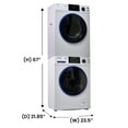 thumbnail image 3 of Equator MARINE ANTI CORROSION Stackable Compact Washer 1.6cf+Sensor Dryer 3.1cf 110V, 3 of 10