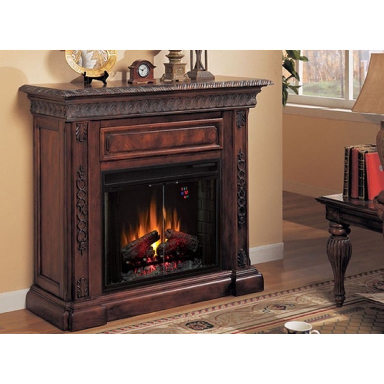 Dimplex Holbrook 44 inch Electric Fireplace Mantel Package - Burnished  Walnut, DFP4765BW