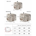 thumbnail image 2 of Coffee Toaster Cover 2 Slice, Small Kitchen Appliance Covers, Brown Beans Cup Dessert Drink Monochrome Toaster Oven Cover with Loop, Bread Machine Cover Polyester Dust Cover Protection, 2 of 4