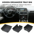 thumbnail image 2 of Pebbuoy Hidden Tray Front Seat Car Organizer Under-seat Storage Box Large Capacity Simple Installation Storage Case for Model3/Y, 2 of 7
