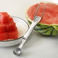 thumbnail image 4 of Naiovety 2 utensilios cocina buffet sandía inoxidable 2 extremos giratorios, cucharas reutilizables, utensilios cocina buffet, fruta Mostrada, 4 of 6