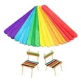 thumbnail image 2 of 50Pcs Wooden Popsicle Ice Cream Lolly Sticks Kids DIY Crafts Cake Baking Tools, 2 of 10