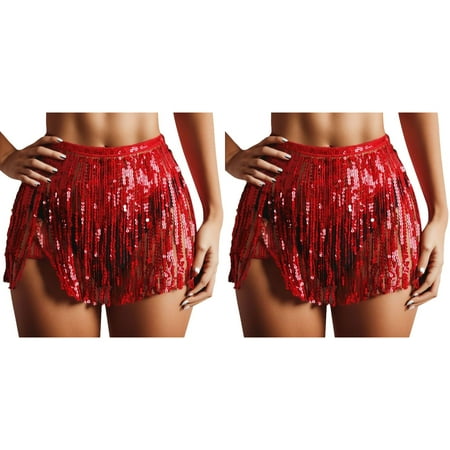 2 Pack Women Short Sequin Fringe Cover Up Skirt Beach Wrap Bikini Shiny Wraps Cover Ups For Swimwear Mens Beach Cover up Bathing Suit Cover Ups Women Swimsuit Beach Cover up Pant Cover Ups for Swi