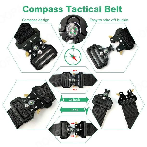 Acheter Ceinture pour hommes armée chasse en plein air tactique Multi fonction Combat survie haute qualité Marine Corps toile pour ceinture en Nylon