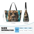 thumbnail image 4 of Honeii Hawaiian Swimming Lion for Tote Bag with Adjustable Strap,Beach Bag, Waterproof Sandproof Beach Tote Bag, Large Capacity Foldable Beach Bags, 4 of 7