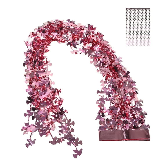 Masteelf Peace Doves Hanging streamers Tinsel Fringe Curtain Bridal Shower Streamers Wedding Backdrop For Baby Shower Decor Party Decorations