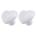 thumbnail image 1 of 2pcs Ceramic Cabinet Handles Heart Shape Drawer White Heart Handle Replacement for Kitchen Knobs Kids Room Cabinets Closets Organizer, 1 of 4