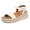 Rice, variant on Womens Platform Espadrille Wedge Sandals Open Toe Adjustable Ankle Strap Comfortable Flatform Sandals