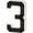 3, variant on Solar Address Light for House Numbers LED Illuminated Sign, Dusk-to-Dawn Auto Sensor No-Drill Adhesive or Screw Mount, Modern Outdoor Waterproof Number Display for Home Curb Appeal, By Harlik