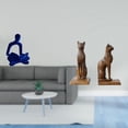 thumbnail image 2 of Estatua de pensador abstracto, figura de gato, sujetalibros, escultura de resina, arte decorativo, ideal para regalar, decoración del hogar, exhibició, 2 of 8