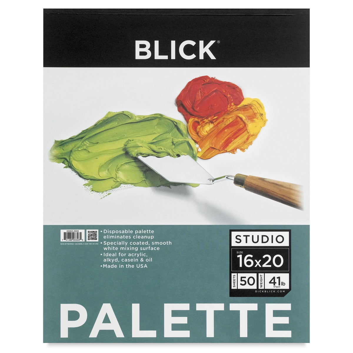 Blick Palette Paper Pad 16'' x 20'', 50 Sheets