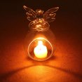 thumbnail image 4 of Angel Glass Crystal Hanging Tea Light Candle Holder Home Decor Candlestick, 4 of 10