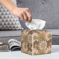 thumbnail image 6 of Kdxio Mandala Print Tissue Box Cover,Square Decorative PU Leather Facial Paper Case Organizer Holder Dispenser for Bathroom,Night Stands,Desk,Car 5.2''X5.2''X5.2'', 6 of 8