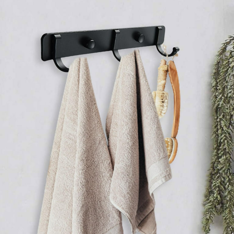 Towel Hooks Double Hook, Heavy Duty Thick Metal Bath Coat Hooks for Hanging  Key Robe Hat Backpack, Wall Mount Hooks Bathroom Kitchen Garage Hooks(5
