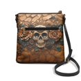 thumbnail image 2 of DISNIMO Skull Rose Print Crossbody Handbags Women's Messenger Bag with Zipper Fashion Lightweight Satchel Shoulder Bag with Multi-Pockets, 2 of 7