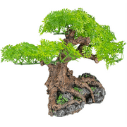 Komodo Bonsai Tree, Artificial Green Aquarium Decor Plant