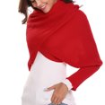 thumbnail image 2 of Bufanda Para Mujer, Chal, Moda De Invierno, Unisex, Cálido, Tejido De Ganchillo, Chal, Capa Con Mangas Irene Inevent AP007274-05, 2 of 5