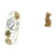 thumbnail image 5 of Espejo de pared nórdico colgante, espejo decorativo de metal para pared, estatua de gato, figura de escritorio, adorno de resina, elegante y minimalis, 5 of 8