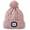 Pink, variant on Unisex Beanie with Light, Pom-Pom Knit Hat with LED, USB Rechargeable Headlamp Cap for Men and Women