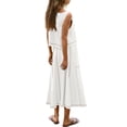 thumbnail image 6 of Mifsaly 2 Piece Skirt Sets for Women Sleeveless Crop Top and High Waist A-Line Skirt with Pockets Comfortable Summer Vacation Matching Lounge Set XXL, 6 of 8