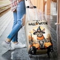thumbnail image 3 of Happy Halloween Sphynx Witches Hat Pumpkin Carving Travel Luggage Cover Cat Lover Kitten Owner Gifts Idea Suitcase Dust Protective Decor - 02019, 3 of 5
