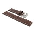 thumbnail image 3 of 24mm Leather Watch Band Strap, Stainless Steel Buckle, 3 of 7