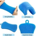 thumbnail image 2 of 3 Pack Silicone Scrubbing Sponge Real Silicon Non Scratch & Non Smell Kitchen Scrubber Pad, 2 of 4