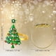 thumbnail image 5 of Juego de 12 anillos para servilletas de árbol de Navidad, juego de hebillas para servilletas de Navidad, diamantes de imitación, aleación de metal, hebilla para servilletas para Navidad, boda, Acción JAMW Sencillez, 5 of 5