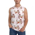 thumbnail image 2 of Goofa Dachshund Dog Puppy Printed Men's Sleeveless T-Shirt - Athletic Gym Workout Tank Top for Men - Moisture-Wicking, UPF 30+ Quick-Dry Muscle Tee-, 2 of 8