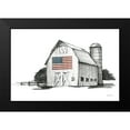 thumbnail image 2 of Tillmon, Avery 18x13 Black Modern Framed Museum Art Print Titled - Patriotic Barn, 2 of 5