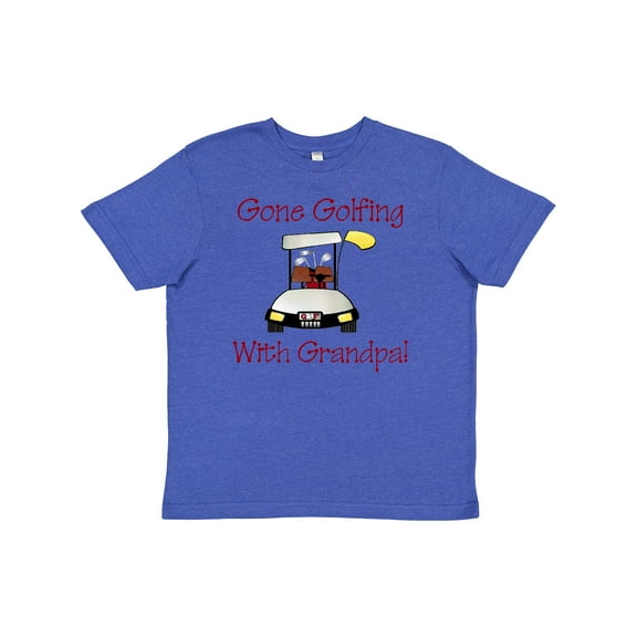 Inktastic Gone Golfing with Grandpa Youth T-Shirt