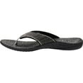 thumbnail image 3 of Spenco Men's Yumi Orthotic Flip Flops - Black Canvas, 3 of 6