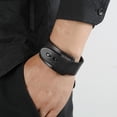 thumbnail image 3 of ancha para hombre Brazalete Brazalete Brazalete para fiesta Negro Zulema Brazalete de la pulsera, 3 of 7