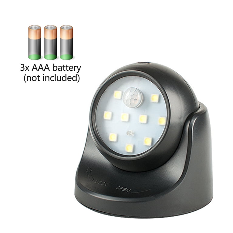 2pcs 360 Battery Operated Indoor Outdoor Garden Motion Outdoor Solar