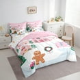 thumbnail image 3 of Castle Fairy Gingerbread Man 7-Piece Twin Bedding Sets for For Kids Children Boys Girls,Merry Christmas Bedding Comforter Set,Happy New Year Breathable Sheet Sets,Super Cozy Room Decor, 3 of 8