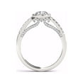 thumbnail image 3 of 3/4 Carat T.W. Diamond Single Halo 14kt White Gold Engagement Ring, 3 of 4