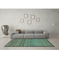 thumbnail image 3 of Ahgly Company Indoor Rectangle Abstract Light Blue Modern Area Rugs, 7' x 10', 3 of 4