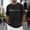 Black, variant on Mens City and Country Name T Shirt Artistic Typography Graphic Short Sleeve Crewneck Tee Travel Souvenir Top Soft Breathable Summer Shirt S